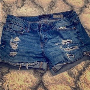 Denim shorts